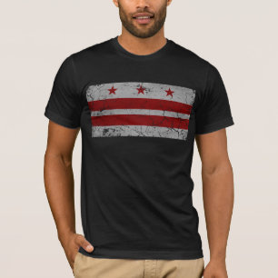 Vintage Grunge-Flagge von Washington DC T-Shirt