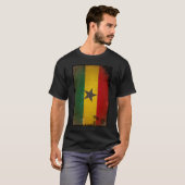 Vintage Grunge-Ghana-Flagge T-Shirt (Vorne ganz)
