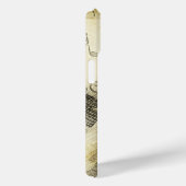 Vintage Grunge Gitarre und Mikrofon iPhone Case (Rückseite / Rechts)