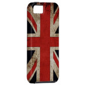 Vintage Grunge Großbritannien-Flagge Case-Mate iPhone Hülle (Rückseite/rechts)