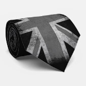 Vintage Grunge Großbritannien-Flagge Krawatte (Gerollt)