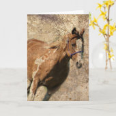 Vintage Grunge-Jede Anlässe Karte (Gelbe Blume)