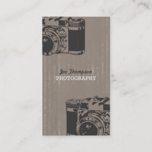Vintage Grunge Kamera Fotografie Visitenkarten Visitenkarte