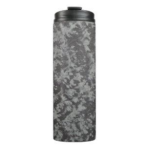 Vintage Grunge; Nahaufnahme des Musters auf einem Thermosbecher