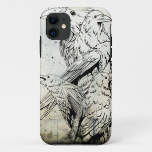 Vintage Grunge Rabe Iphone 5 Hülle