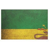 Vintage Grunge Rastafarian Flagge Stoff (Fat Quarter (45,7 x 55,9 cm))