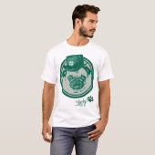 Vintage Grunge St Patrick's Day Mops T-Shirts (Vorne ganz)
