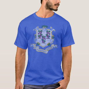 Vintage Grunge-Staatsflagge von Connecticut T-Shirt