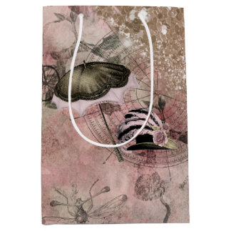 Vintage Grunge Steampunk Glam Victorian Hat Mittlere Geschenktüte