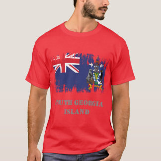Vintage Grunge Südgeorgien-Insel-Flagge Aktiv T-Shirt