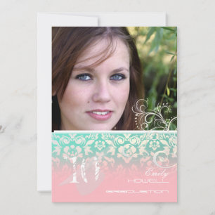 Vintage/Grunge/Swirls/Damask/Abschlüsse Einladung