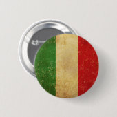 Vintage Grunge-Taste für italienische Flagge Button (Vorne & Hinten)