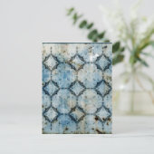 Vintage Grunge Textur Postkarte (Stehend Vorderseite)