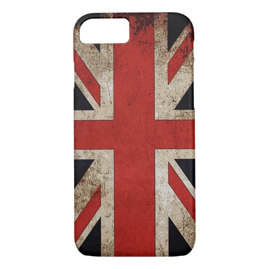 Vintage Grunge UK-Flagge Case-Mate iPhone Hülle (Rückseite)