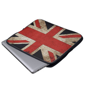 Vintage Grunge UK-Flagge Laptopschutzhülle