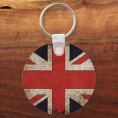 Vintage Grunge UK-Flagge Schlüsselanhänger (Vorderseite)