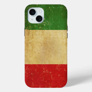 Vintage Grunge unter italienischer Flagge Case-Mate iPhone Hülle