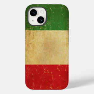 Vintage Grunge unter italienischer Flagge Case-Mate iPhone 14 Hülle