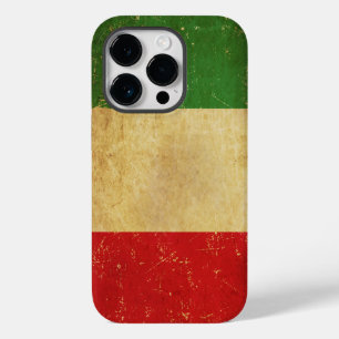 Vintage Grunge unter italienischer Flagge Case-Mate iPhone 14 Pro Hülle