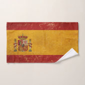 Vintage Grunge unter spanischer Flagge Badhandtuch Set (Handtuch)