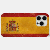 Vintage Grunge unter spanischer Flagge Case-Mate iPhone Hülle (Rückseite (Horizontal))