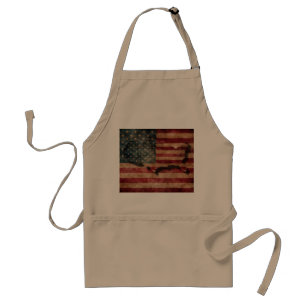 Vintage Grunge USA-Sterne u. Streifen-Flagge und Schürze