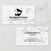 Vintage Grunge zum alten Captain-Logo Visitenkarte (Vorne/Hinten)