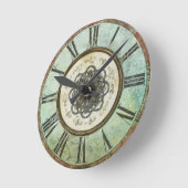 Vintage Grungy runde Wand-Uhr Wanduhr (Winkel)