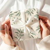 Vintage Grünpflanzen Botanisch Geschenkpapier