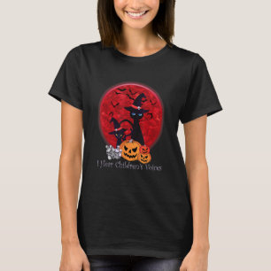 Vintage Grusel Halloween Schwarze Katze Hexe Herbs T-Shirt