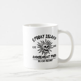 Vintage Gruselige Insel Est 2002 Vergnügungspark I Kaffeetasse