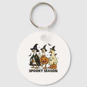 Vintage Gruselige Jahreszeit Halloween-Geist Gans  Schlüsselanhänger