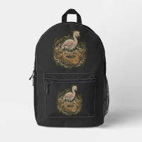 Vintage gruseliger Flamingo Halloween-Design