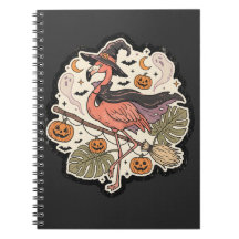 Vintage gruseliger Flamingo Halloween-Design