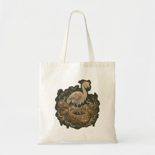 Vintage gruseliger Flamingo Halloween-Design Tragetasche