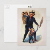Vintage Gruseliger Krampus Postkarte (Vorne/Hinten)