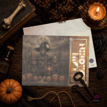 Vintage Gruseliger Vogelscheuche Halloween