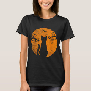 Vintage Gruseliger Weihnachtskatzenkostüm Retro-Ka T-Shirt