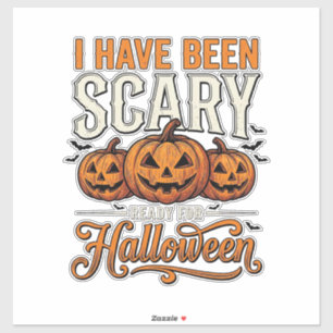 Vintage-gruseliges Halloween-Kürbis-Shirt-Design_1 Aufkleber