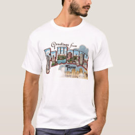 Vintage-Grußbotschaft Fort Worth TX T-Shirt