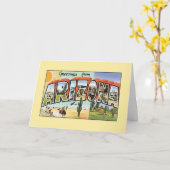 Vintage Grüße aus Arizona Karte (Gelbe Blume)