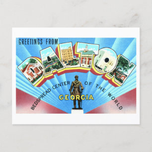 Vintage Grüße aus Dalton, Georgia, Postkarte