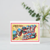 Vintage Grüße aus den Rocky Mountains Postkarte (Stehend Vorderseite)