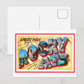 Vintage Grüße aus den Rocky Mountains Postkarte (Vorne/Hinten)