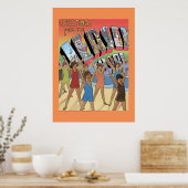 Vintage Grüße aus der Jersey Shore Poster (Küche)