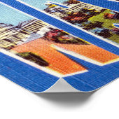 Vintage Grüße aus der Stadt Washington DC Poster (Ecke)