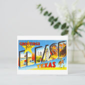 Vintage Grüße aus El Paso, Texas Postkarte (Stehend Vorderseite)