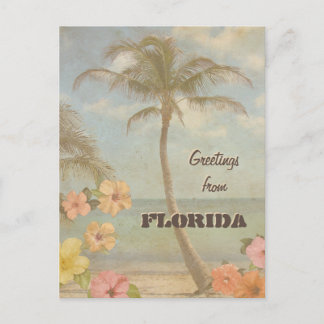 Vintage Grüße aus Florida (anpassbar) Postkarte