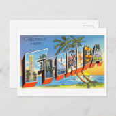 Vintage Grüße aus Florida Postkarte (Vorne/Hinten)
