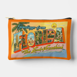 Vintage Grüße aus Florida Zubehörtasche